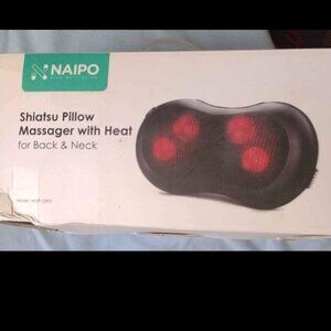 shiatsu pillow massager with heat